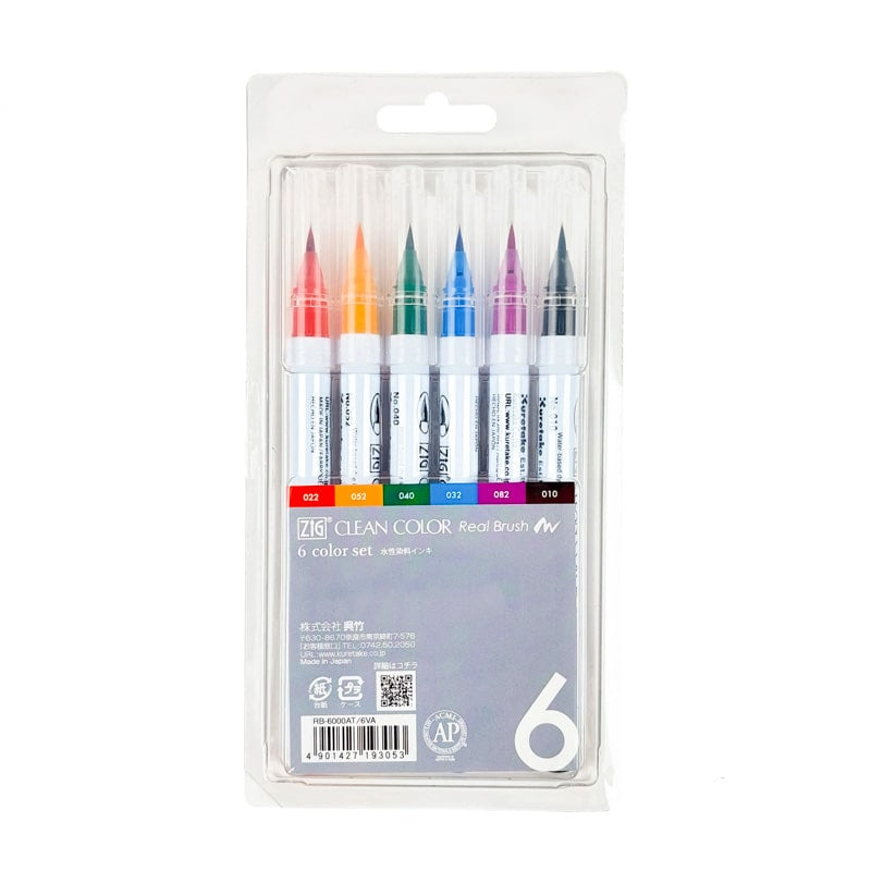 Pack 6 Rotuladores Punta Pincel Extrafinos