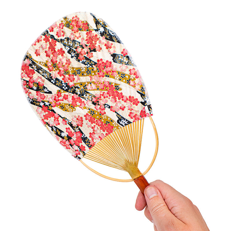 Pai Pai Japonés Uchiwa Washi Hana