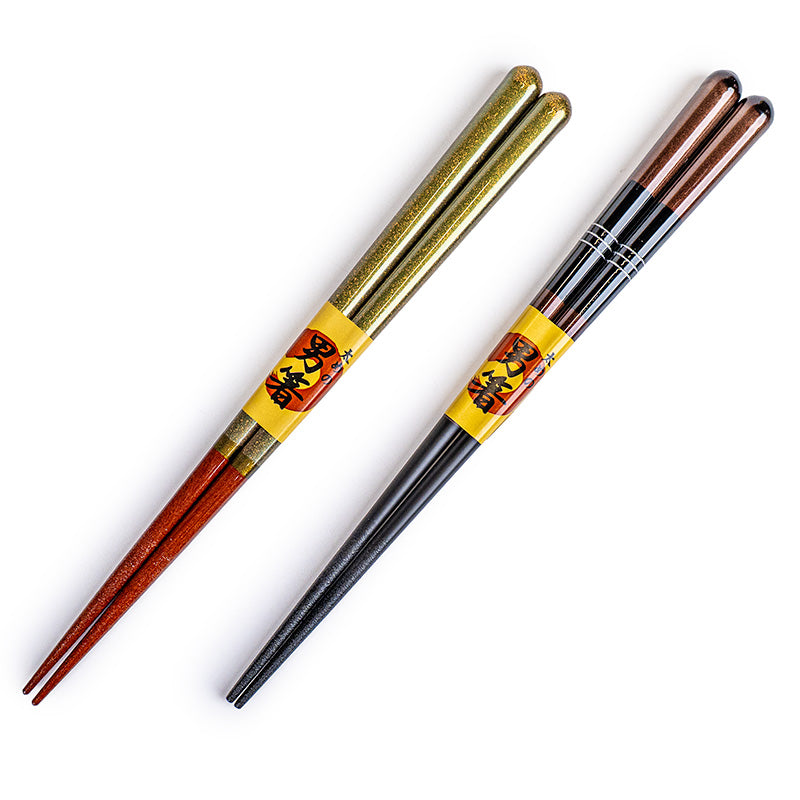Palillos Japoneses Gruesos Dorados