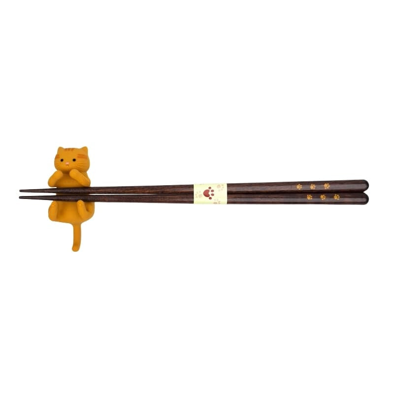 Palillos Japoneses Kawaii Gato Jengibre