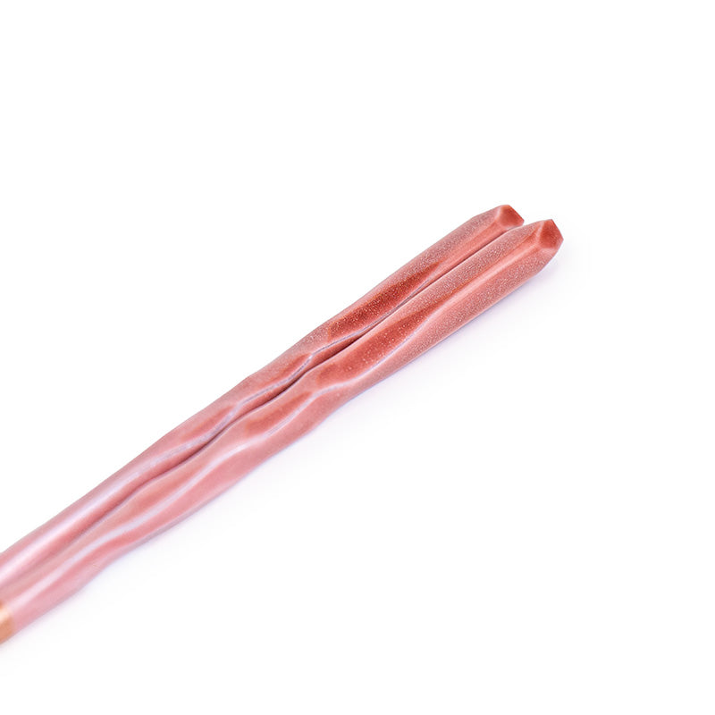 Palillos Japoneses Ondulados Purpurina Rosa