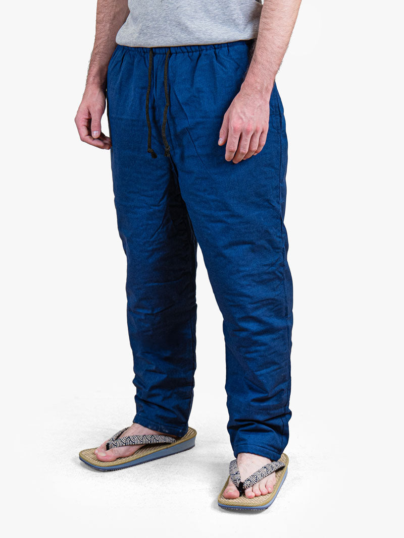 Pantalón Japonés Hombre – Acolchado Azul