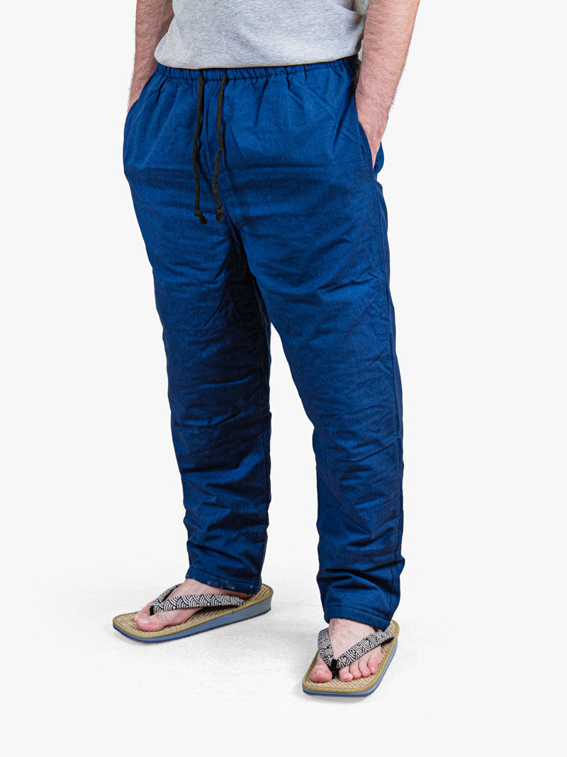 Pantalón Japonés Hombre – Acolchado Azul