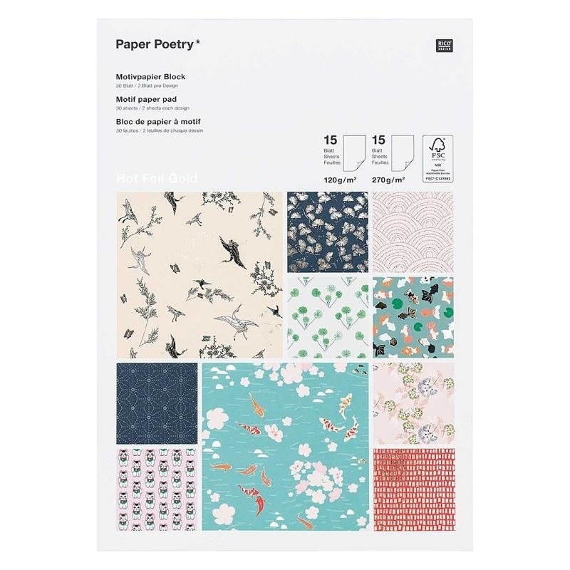 Papel Scrapbook Estampados Japoneses