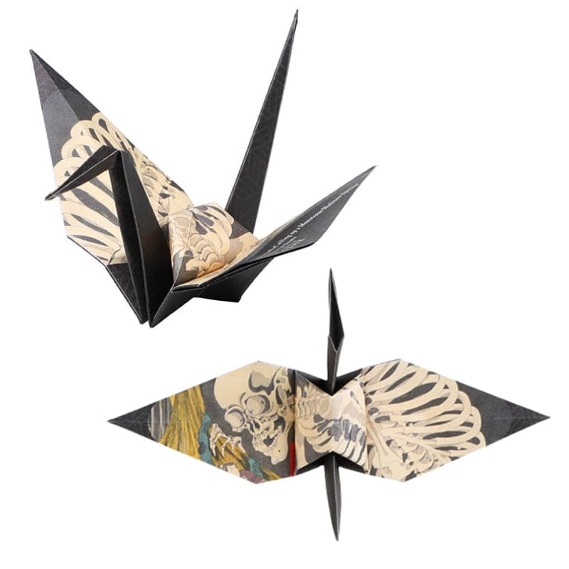 Origami Papel Plegado Grulla Ukiyo-e