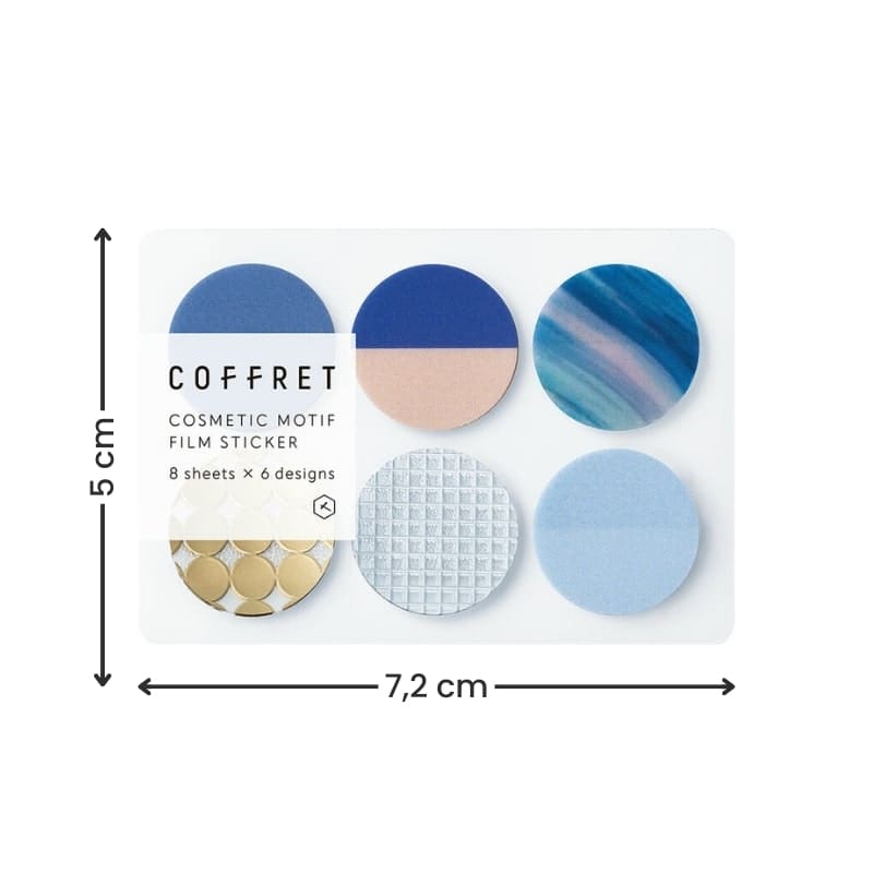 Pegatinas Paleta Maquillaje Blue Horizon