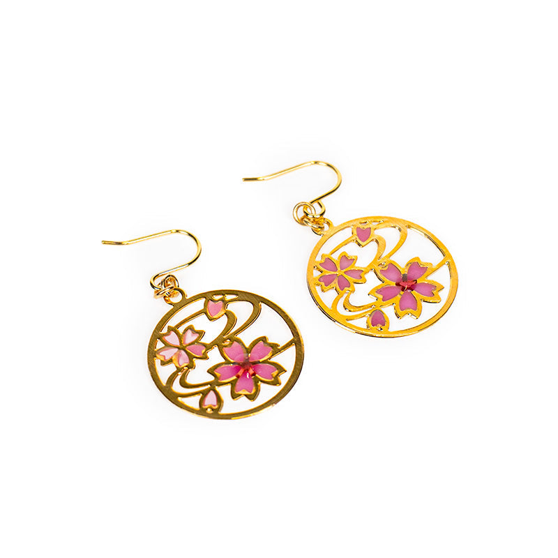 Pendientes Japoneses Calados Sakura