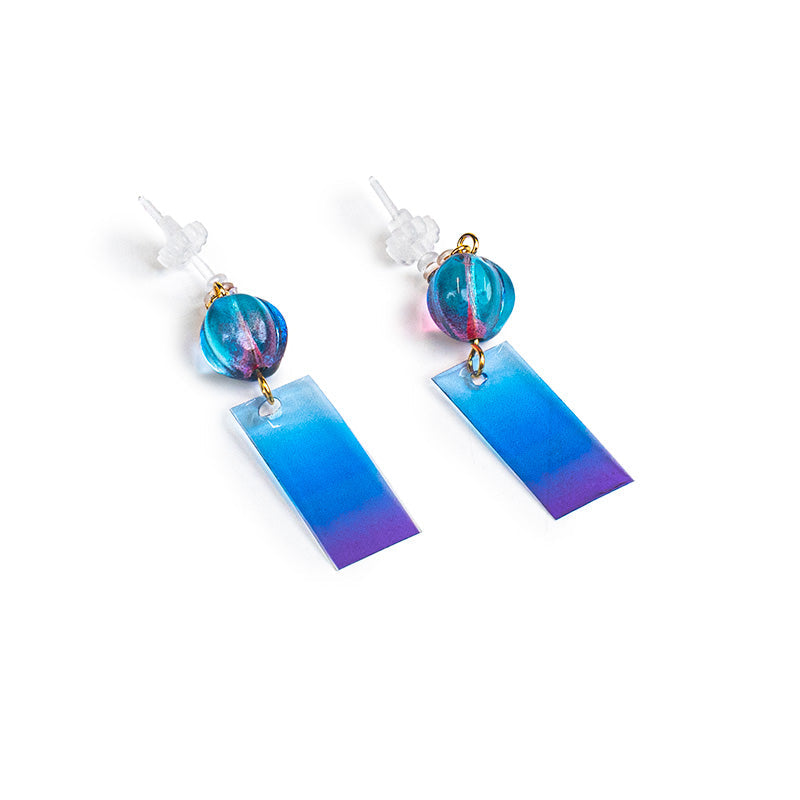 Pendientes Japoneses - Campanilla Azul