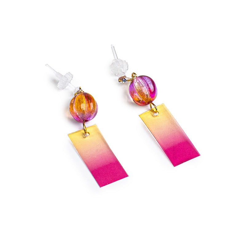 Pendientes Japoneses - Campanilla Rosa