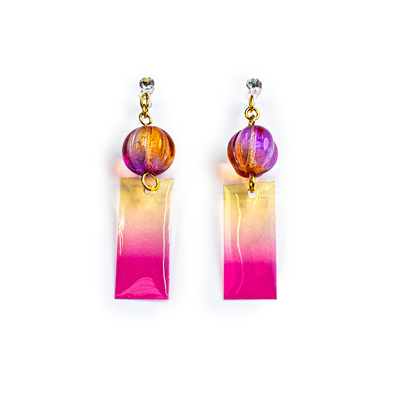 Pendientes Japoneses - Campanilla Rosa