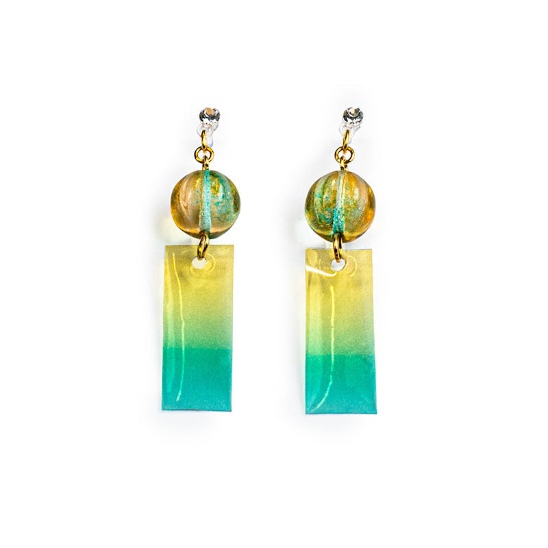 Pendientes Japoneses - Campanilla Verde