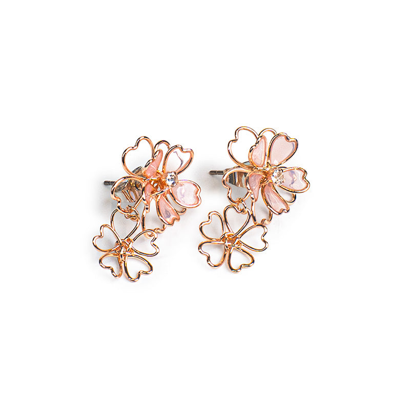 Pendientes Japoneses - Doble Sakura