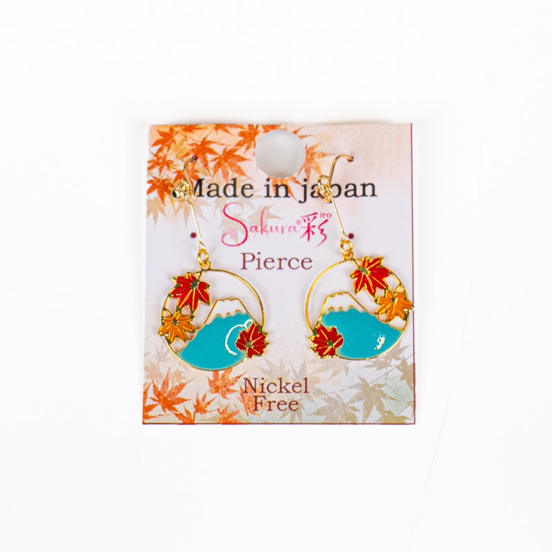 Pendientes japoneses Fuji Momiji