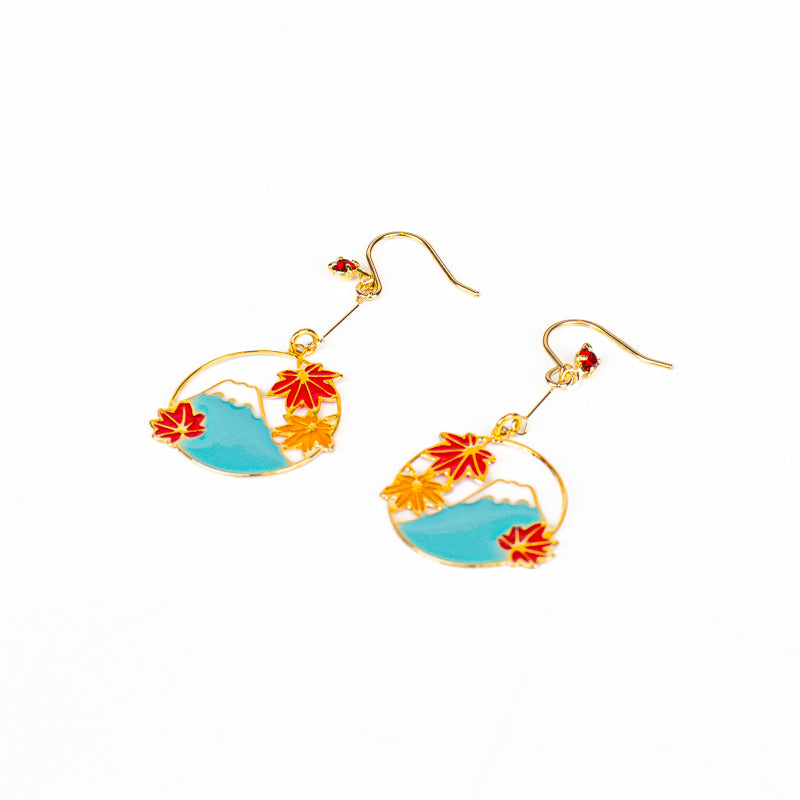 Pendientes japoneses Fuji Momiji