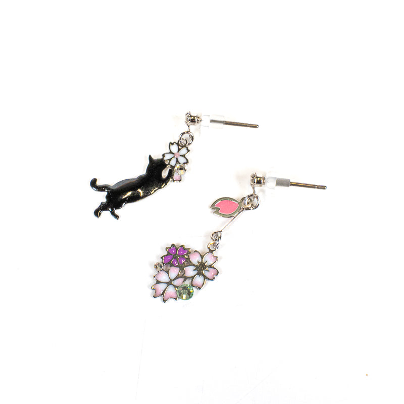 Pendientes Japoneses - Gato Negro