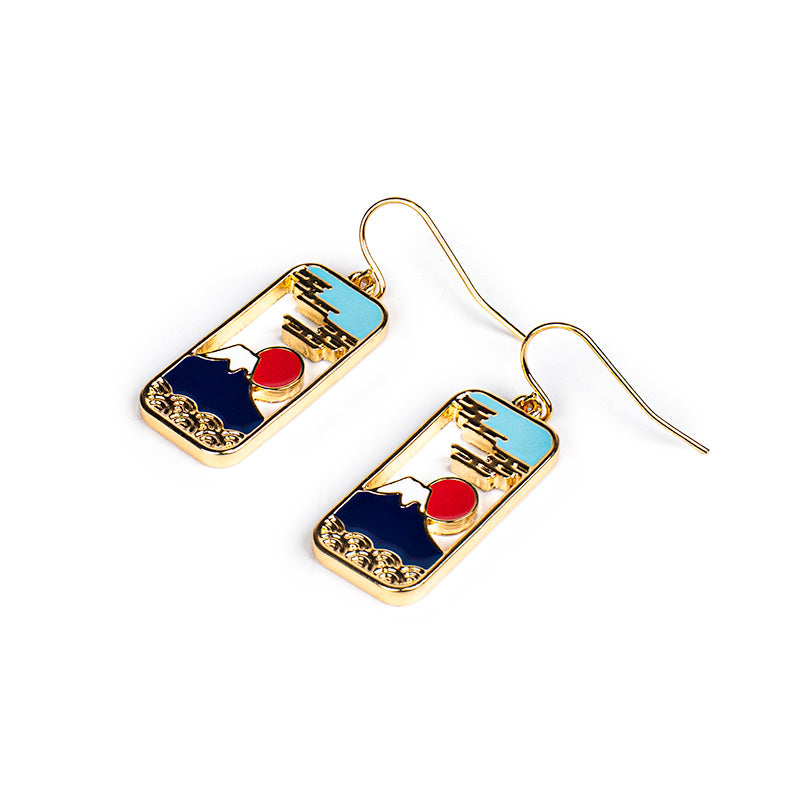 Pendientes Japoneses - Monte Fuji