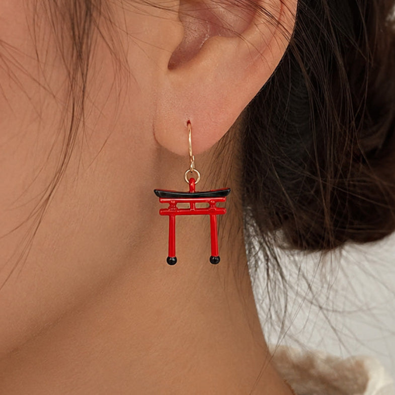 Pendientes Japoneses Torii Rojos