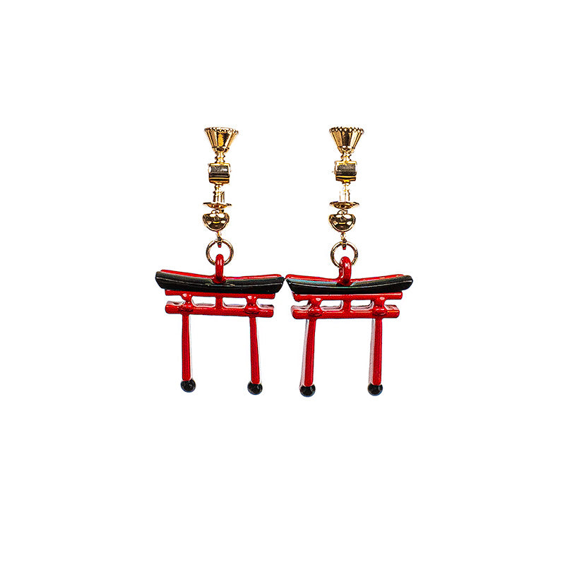 Pendientes Japoneses Torii Rojos