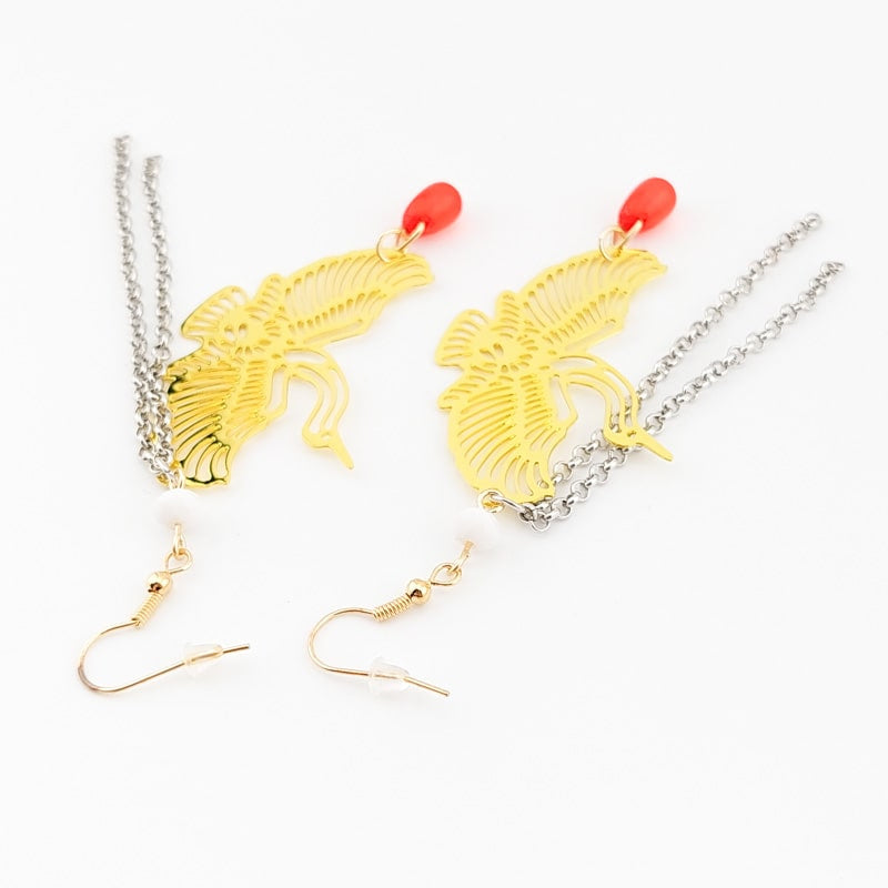 Pendientes Japoneses Tsuru