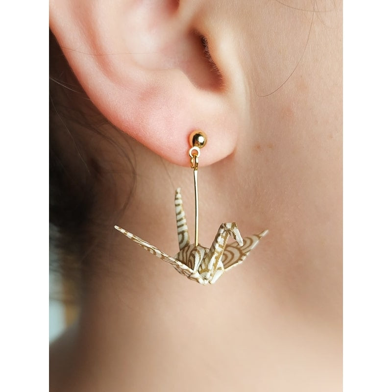 Pendientes Origami Dorado