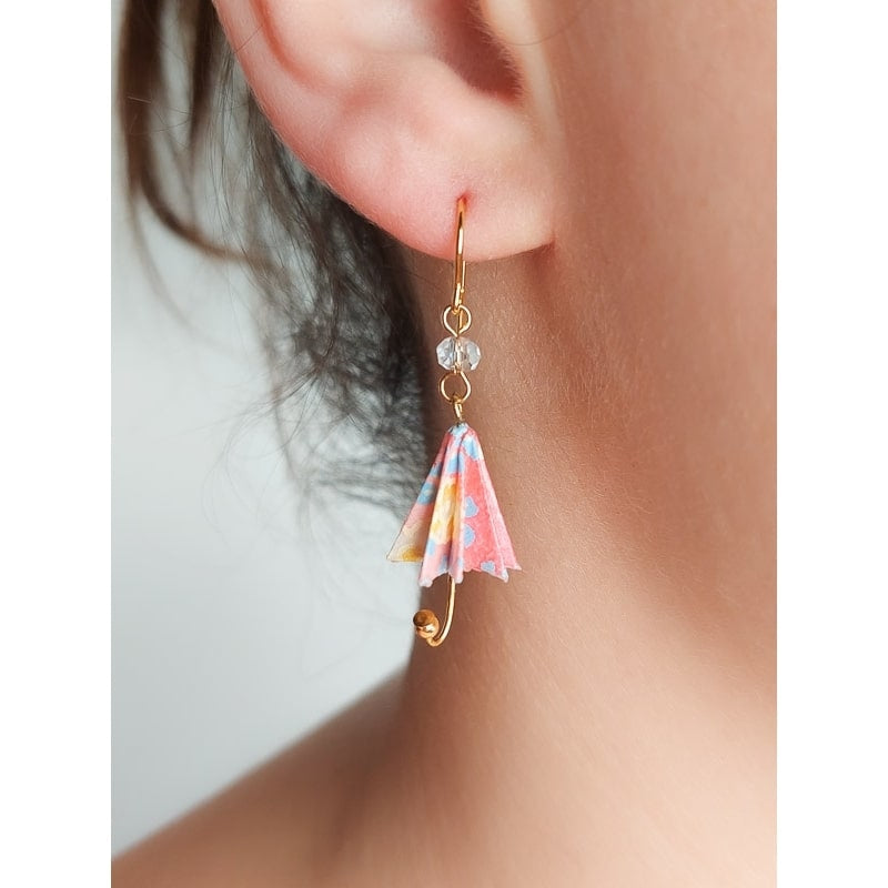 Pendientes Paraguas Rosa