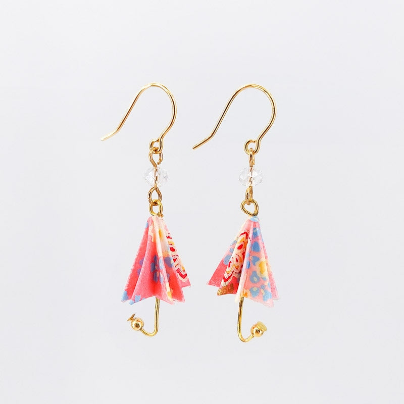 Pendientes Paraguas Rosa