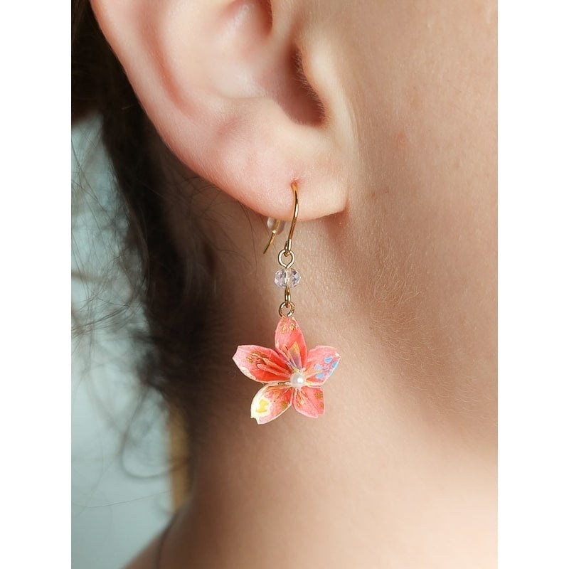 Pendientes Sakura Origami