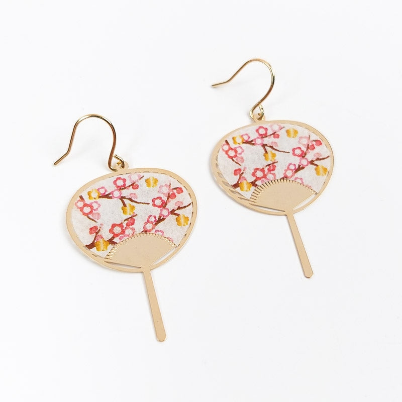 Pendientes Uchiwa Ume