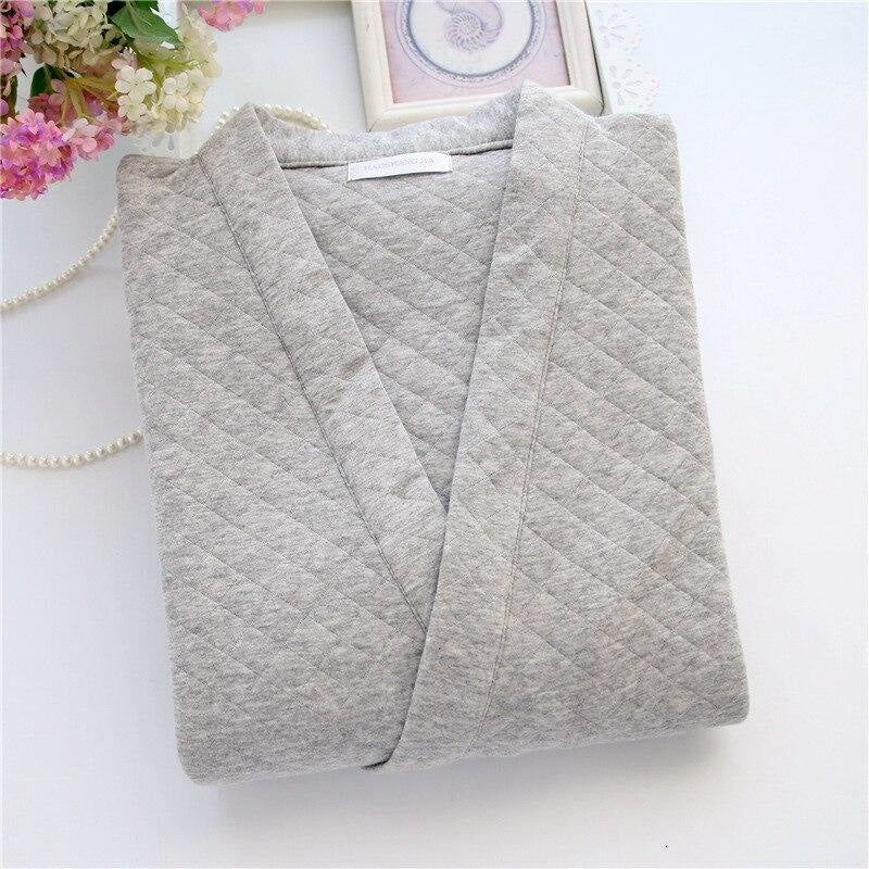 Pijama japonés hombre Gris / M