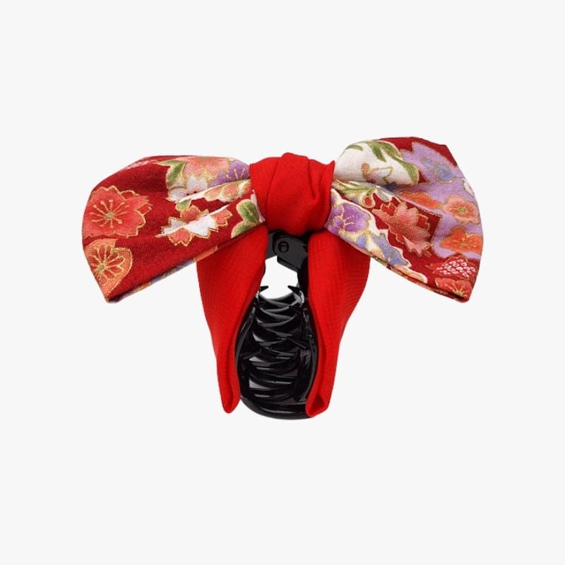 Pinza de Pelo Japonesa Lazo Rojo