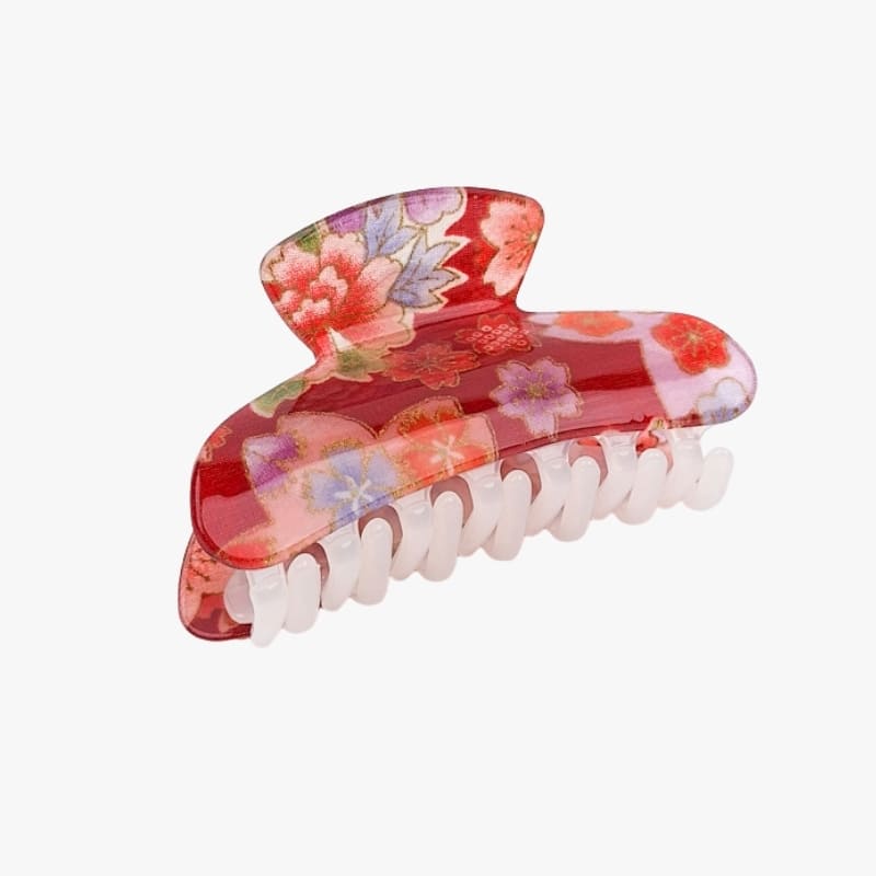 Pinza de Pelo Japonesa Roja