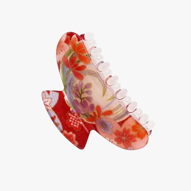 Pinza de Pelo Japonesa Roja