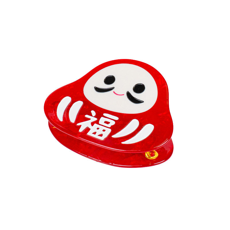 Pinza para el pelo japonesa Daruma