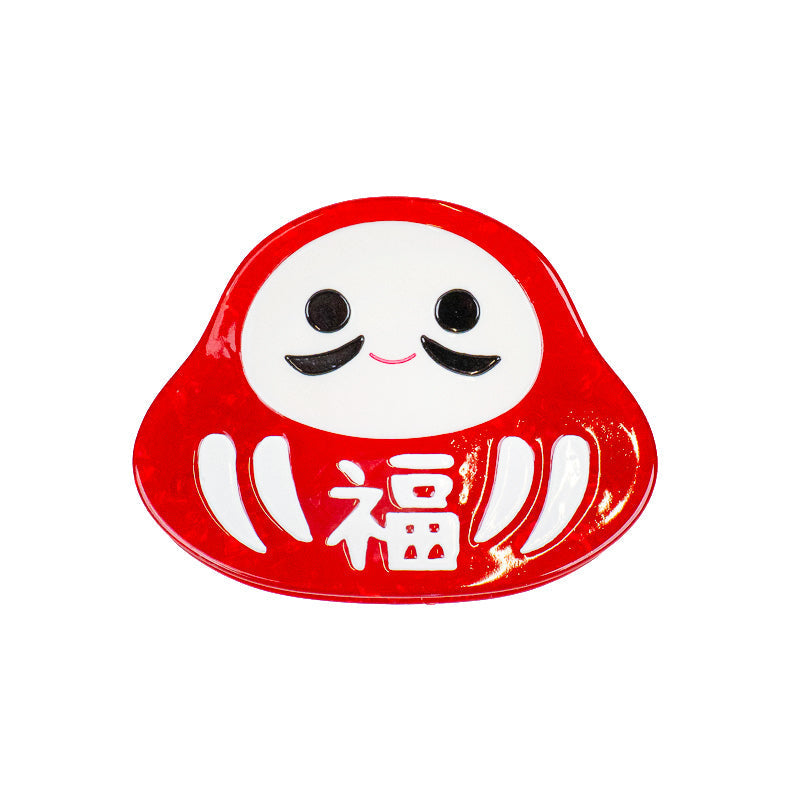 Pinza para el pelo japonesa Daruma
