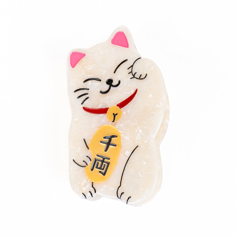 Pinza para el pelo japonesa Maneki-Neko