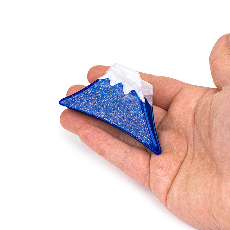 Pinza para el Pelo Japonesa - Monte Fuji Azul