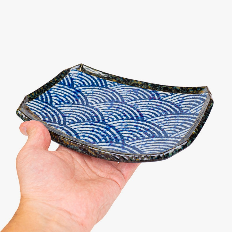 Plato japonés rectangular Nami