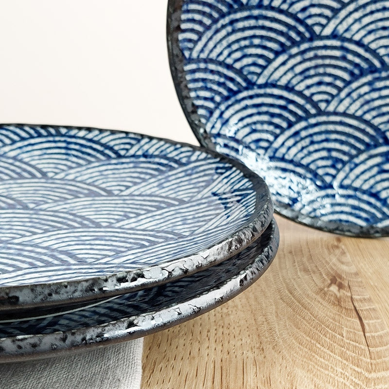 Plato japonés Seigaiha