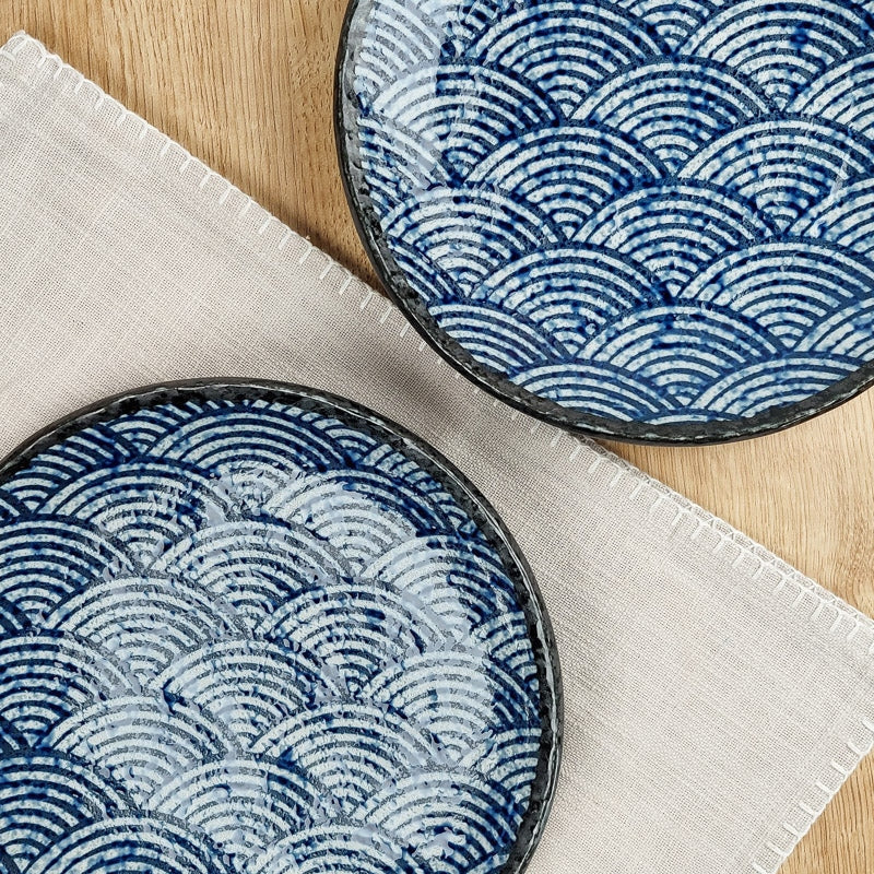 Plato japonés Seigaiha