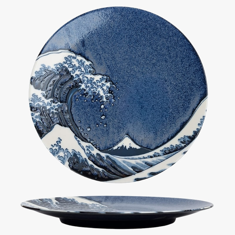 Plato Redondo Japonés Kanagawa