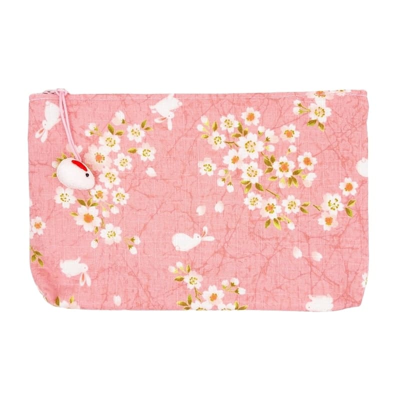 Pochette Japonaise Usagi Sakura Rose
