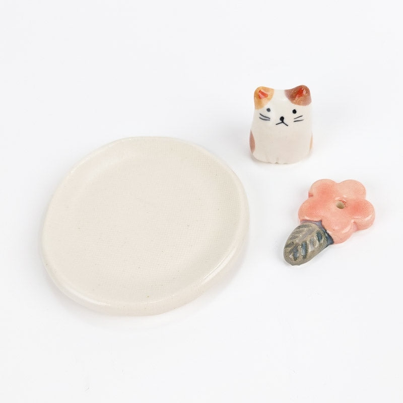 Porta Incienso Neko Sakura