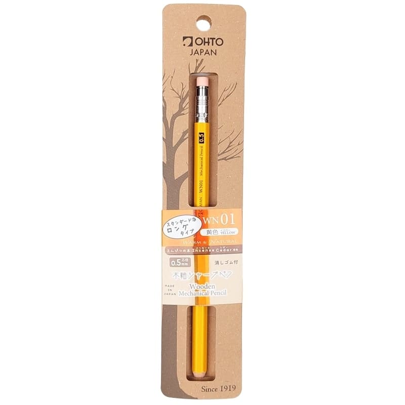 Portaminas OHTO Madera 0.5 mm Amarillo