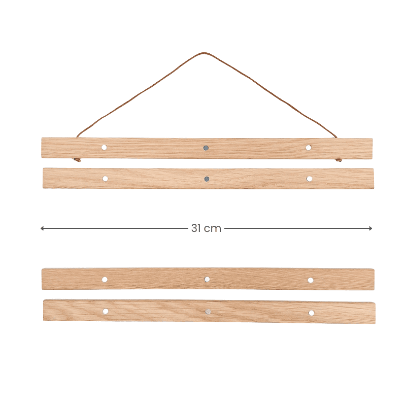 Portapóster de Madera Magnético – A3 Vertical