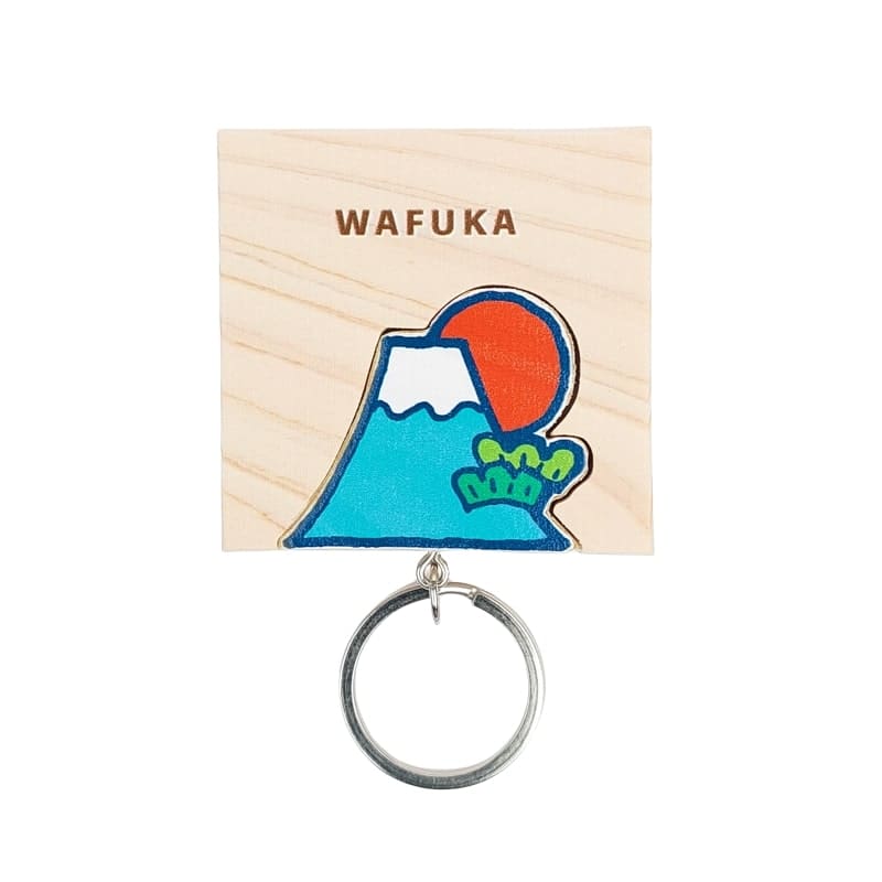 Porte-Clé Japonais en Cyprès Mont Fuji