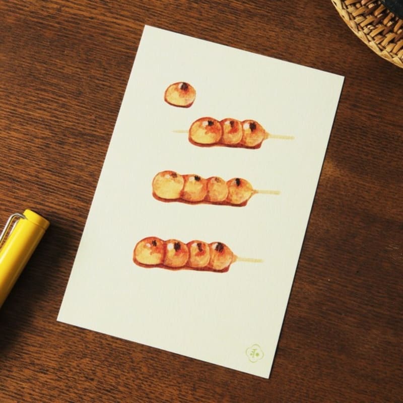 Postal Japonesa Mitarashi Dango