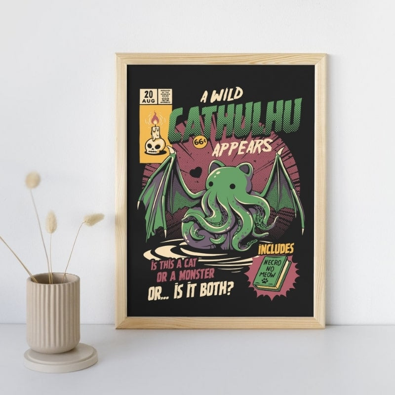 Póster Japonés Cathulhu A3