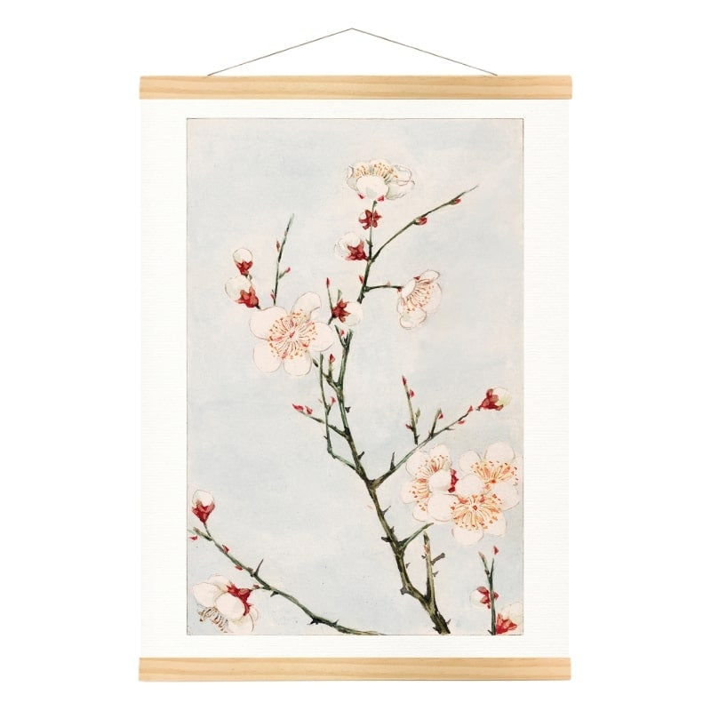 Póster Japonés Flor de Ciruelo A3