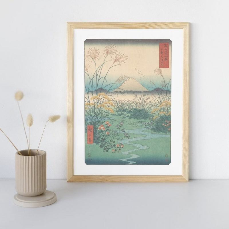 Póster Japonés Llanura de Ōtsuki A3