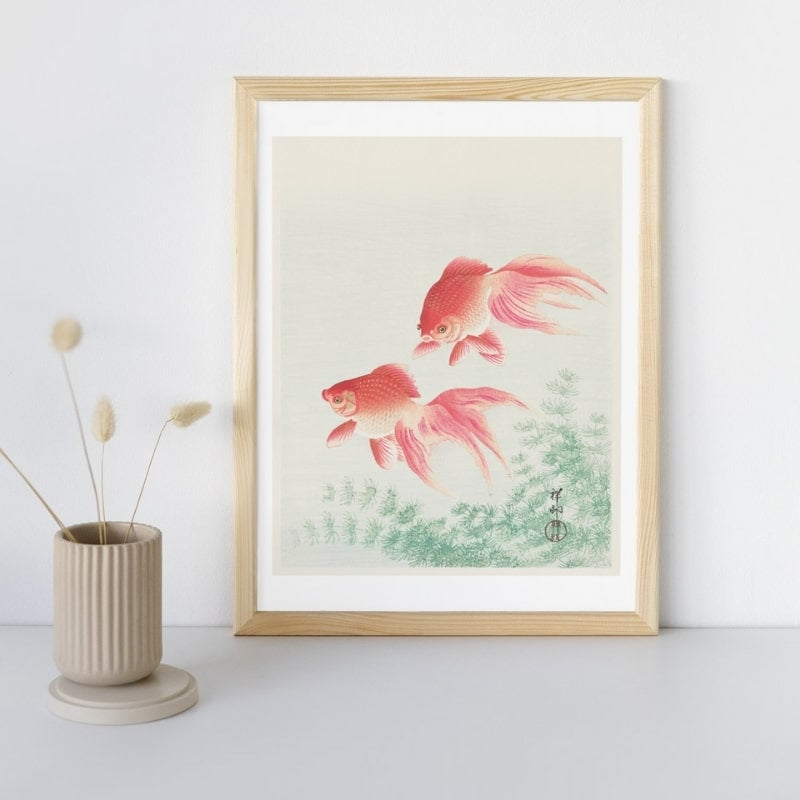 Póster Japonés Peces de Colores A3
